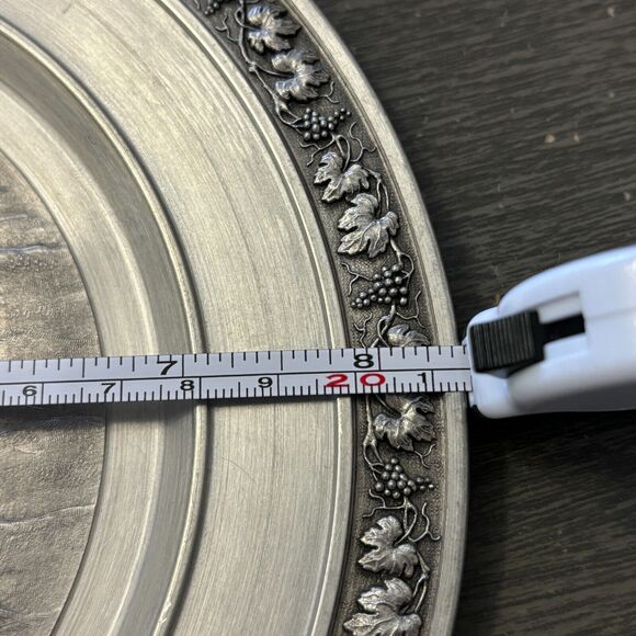 German Wine Gate Württemberg region Germany 95%‎ Pure Tin Decorative Plate - Picture 9 of 10